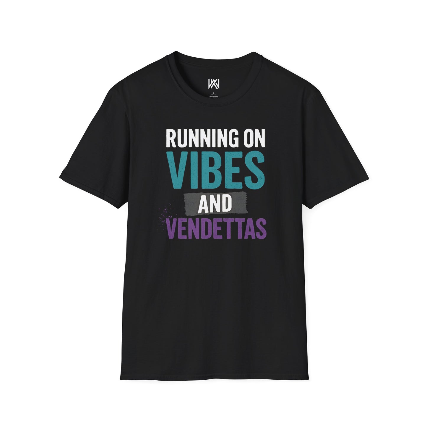 Running on Vibes and Vendettas Softstyle Tee