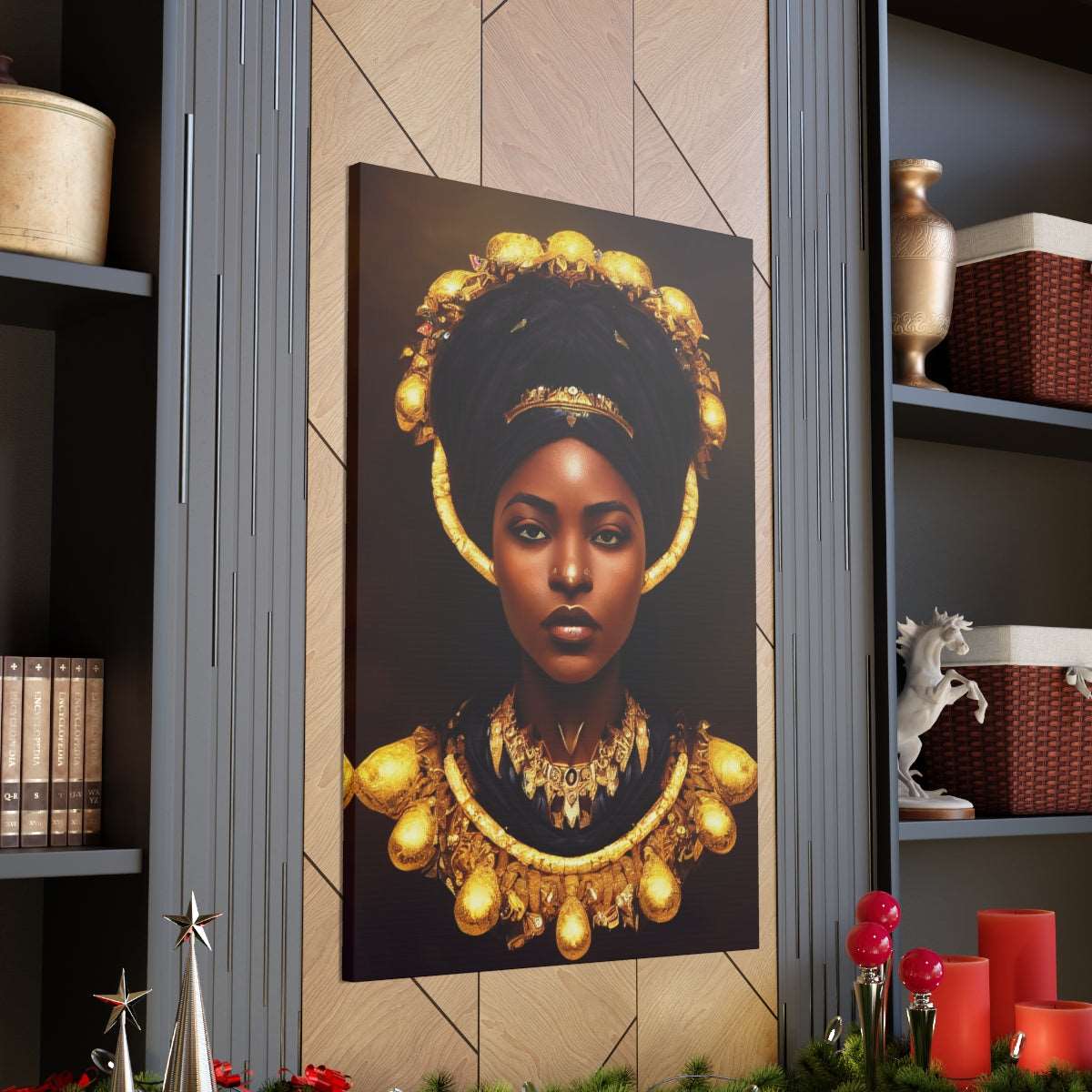 African Goddess Canvas Wraps