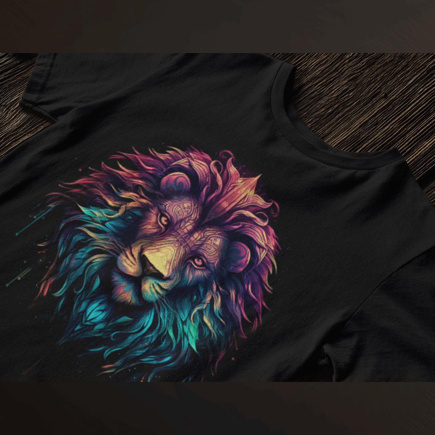 Abstract Lion Art Tee