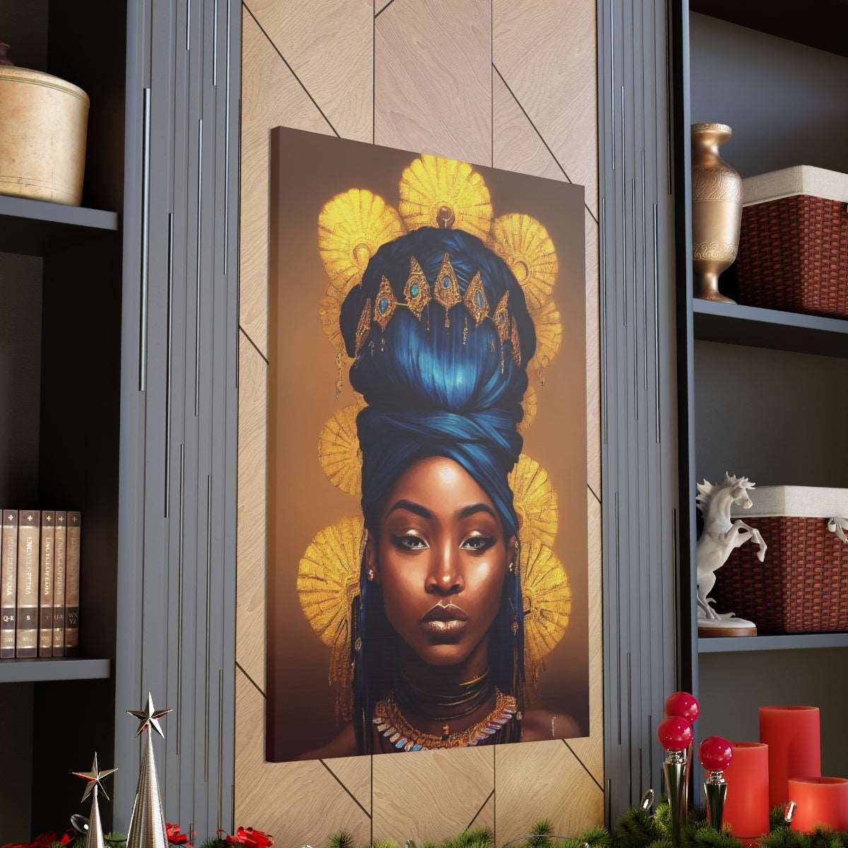 African Goddess Canvas Wraps