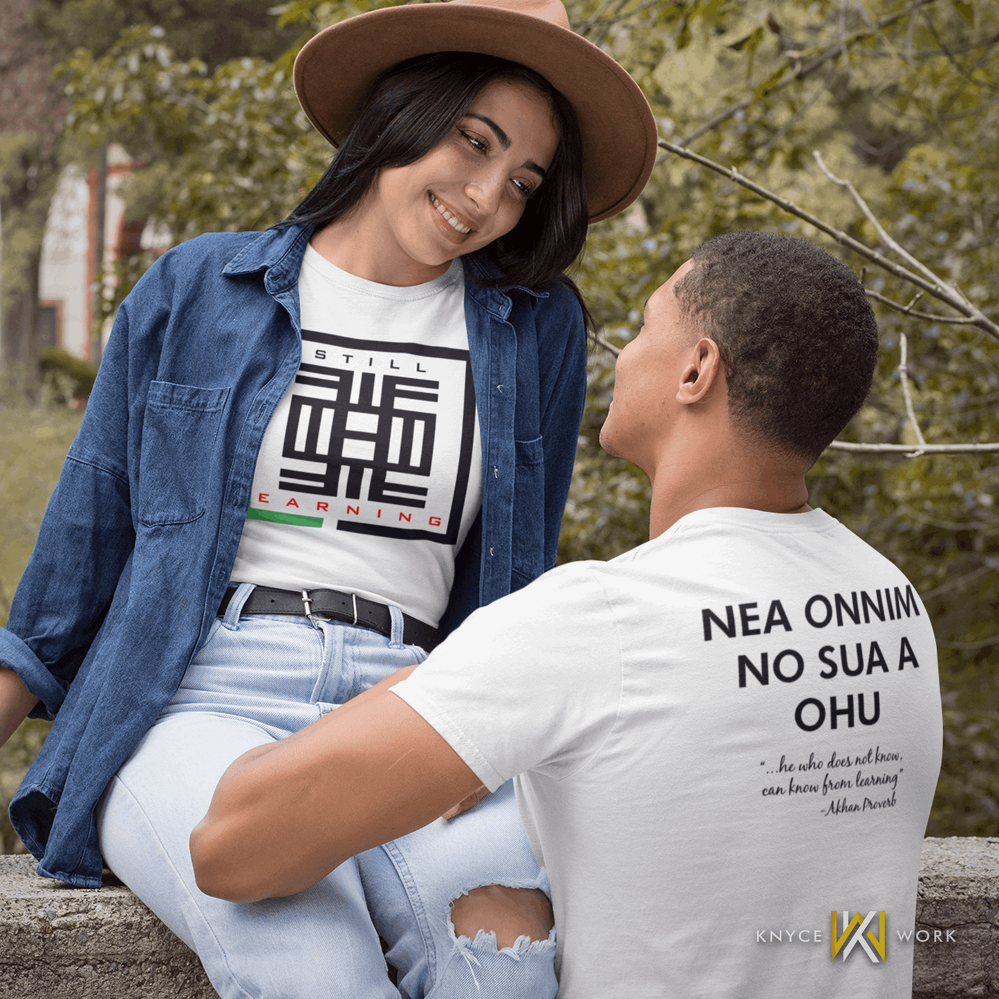Adinkra "Still Learning" Heavy Cotton Tee