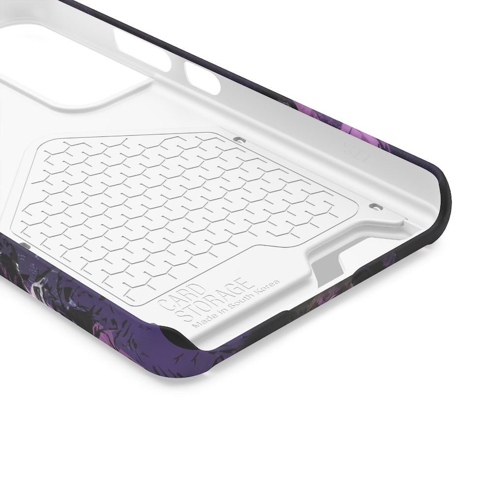 Drizzy Abstract Art Phone Case (w/ Card Holder)