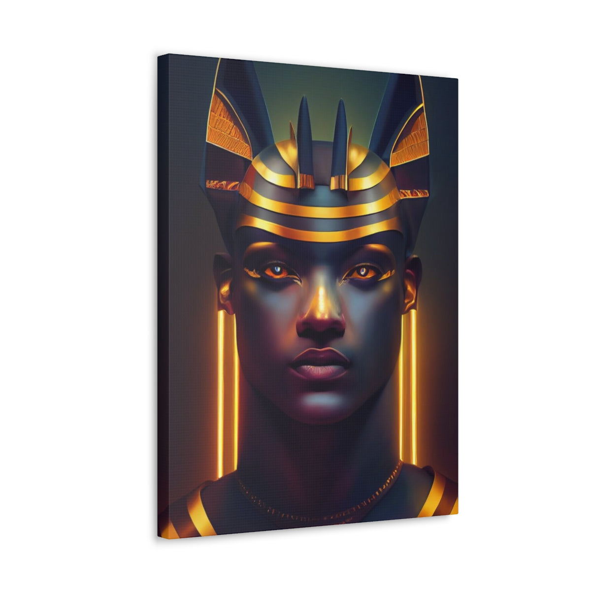 Humanoid Anubis Canvas Wraps