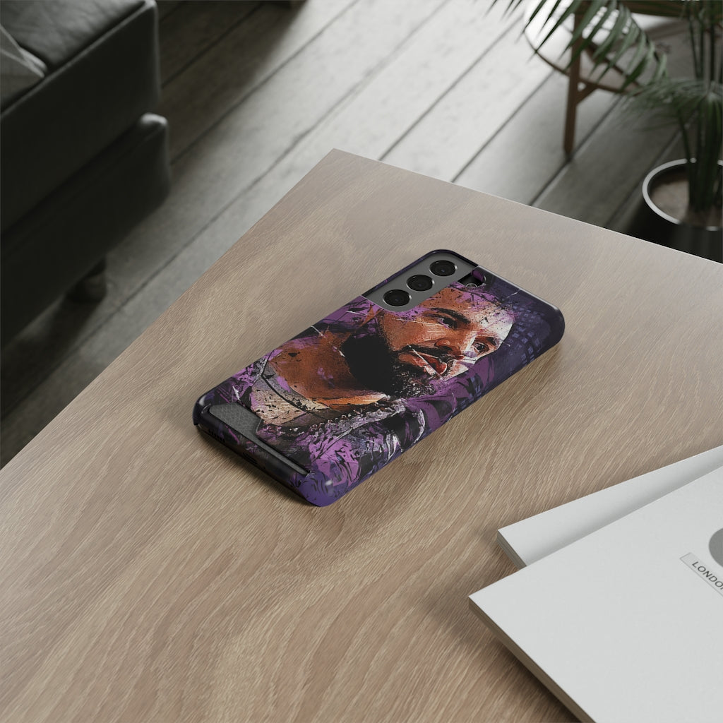 Drizzy Abstract Art Phone Case (w/ Card Holder)