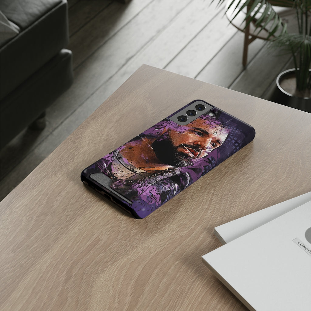 Drizzy Abstract Art Phone Case (w/ Card Holder)