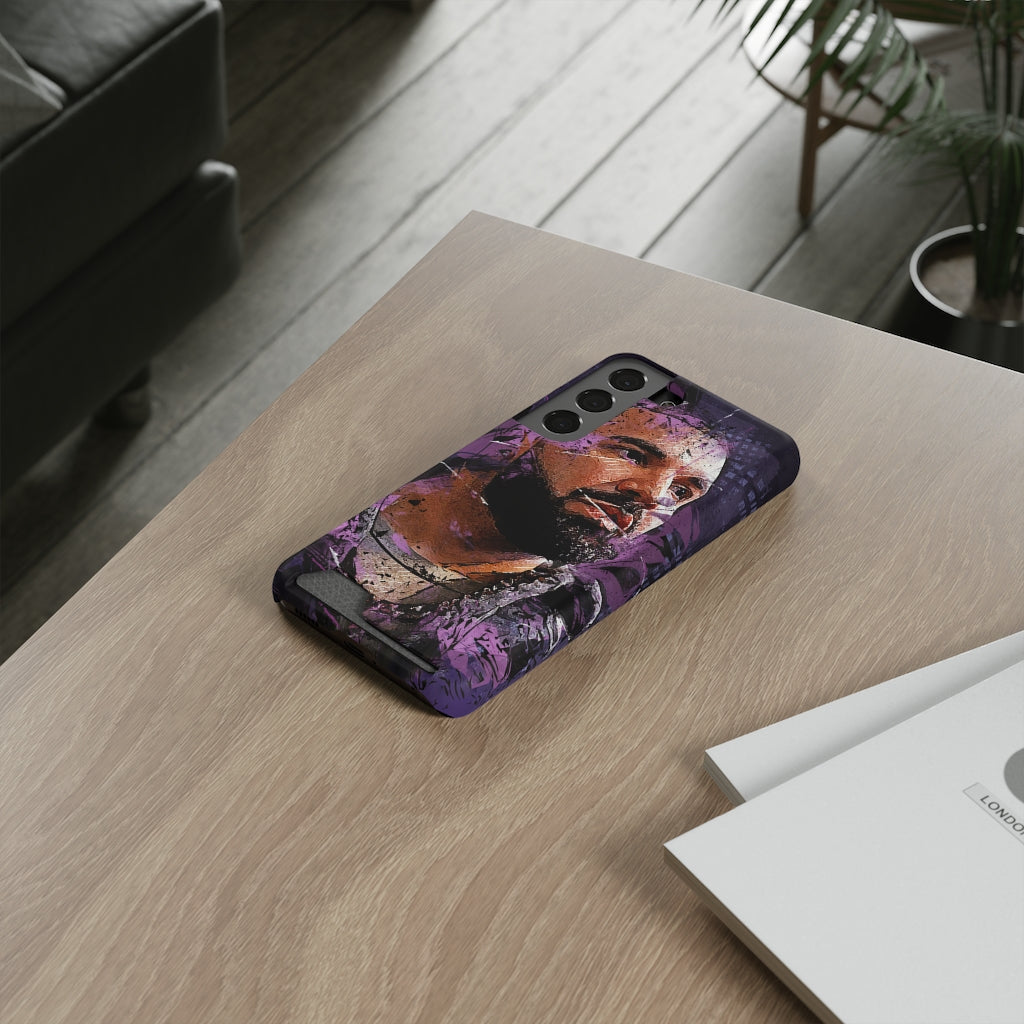 Drizzy Abstract Art Phone Case (w/ Card Holder)