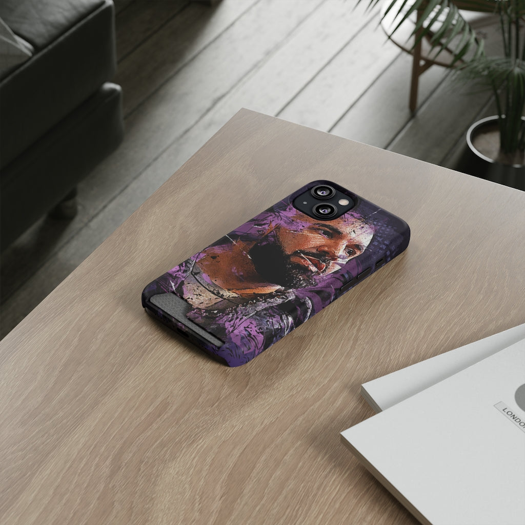 Drizzy Abstract Art Phone Case (w/ Card Holder)