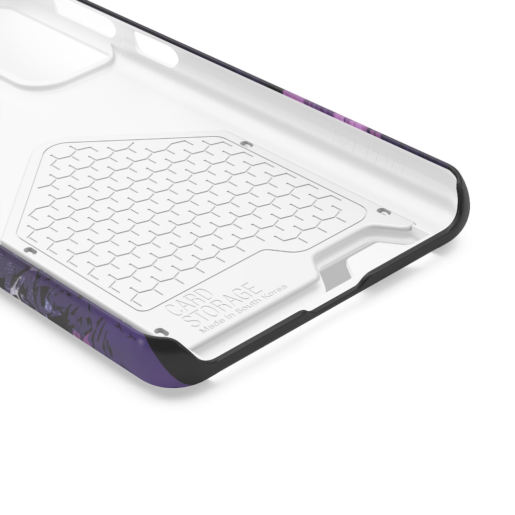 Drizzy Abstract Art Phone Case (w/ Card Holder)