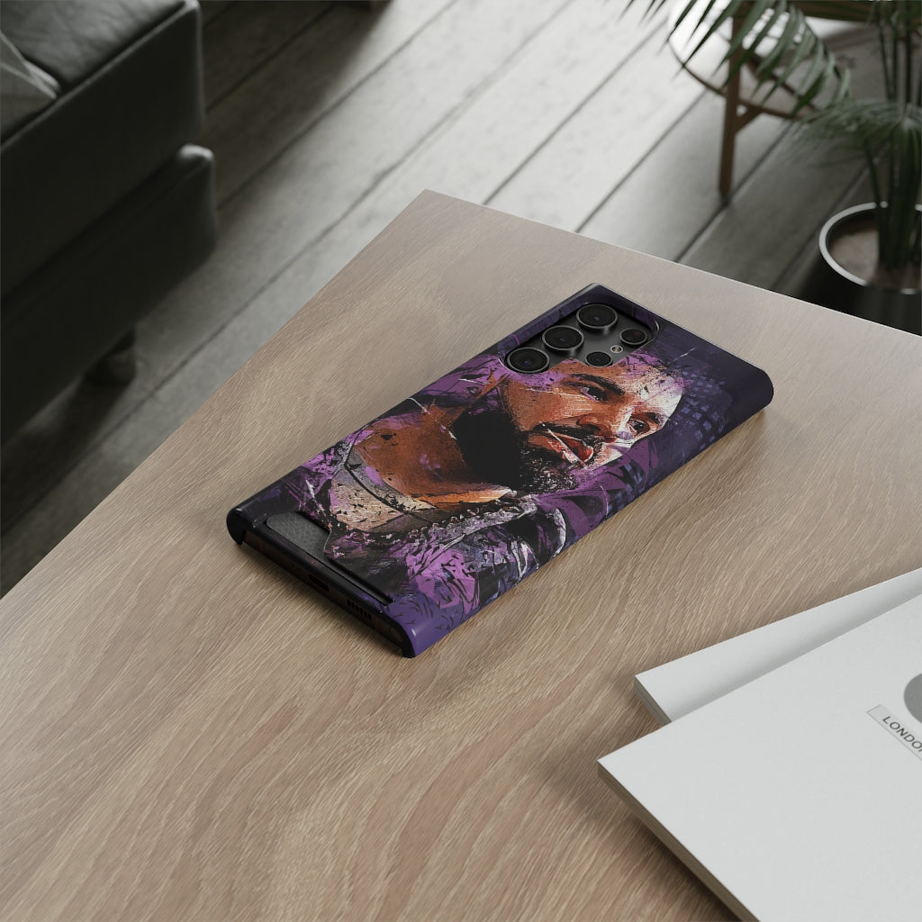 Drizzy Abstract Art Phone Case (w/ Card Holder)