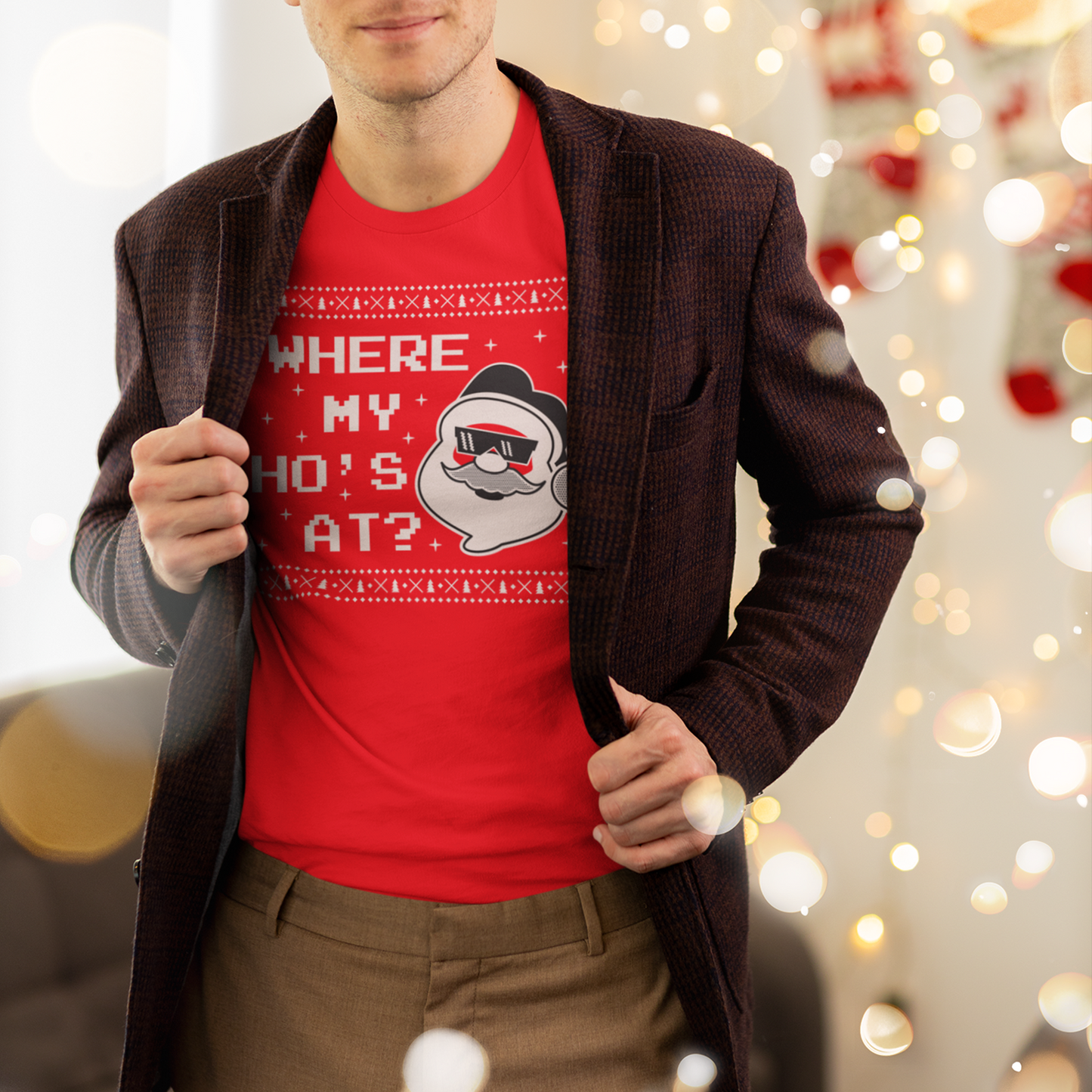 Where My Ho's At? Christmas Tee