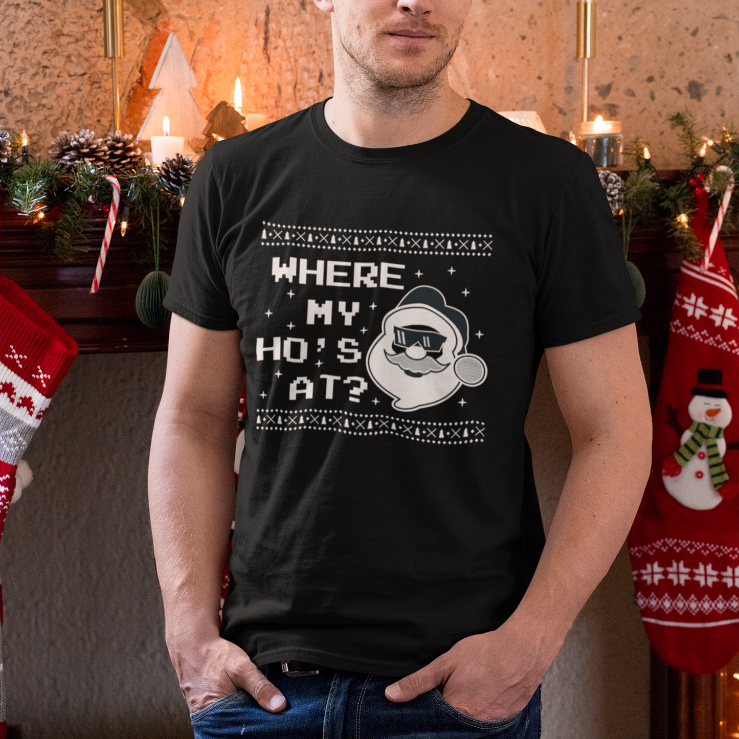 Where My Ho's At? Christmas Tee
