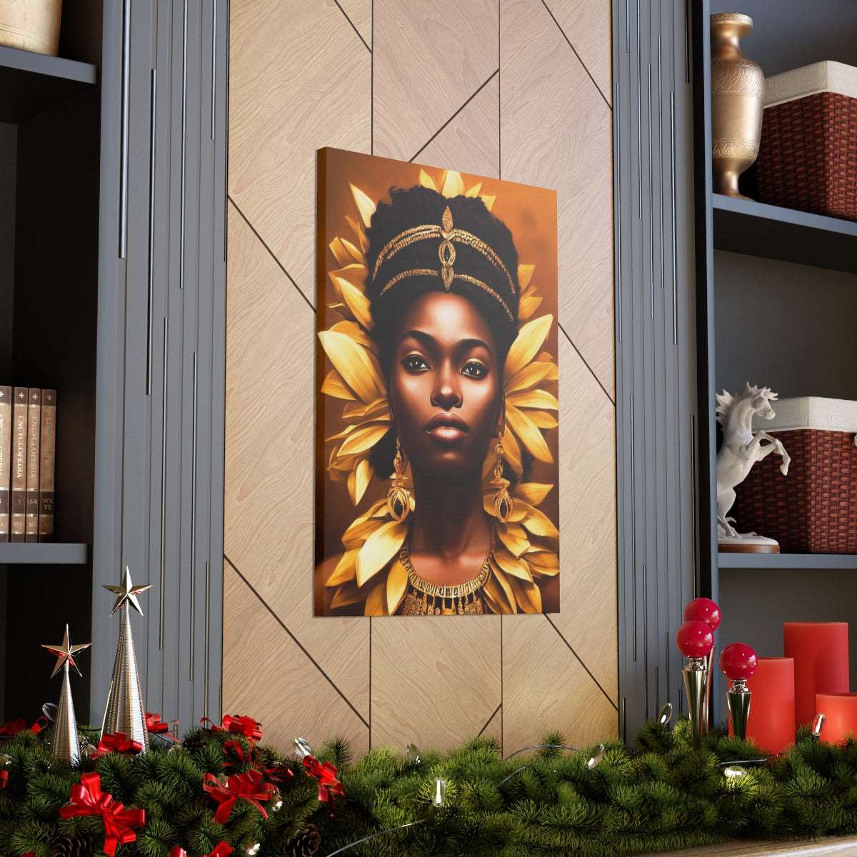 African Goddess Canvas Wraps