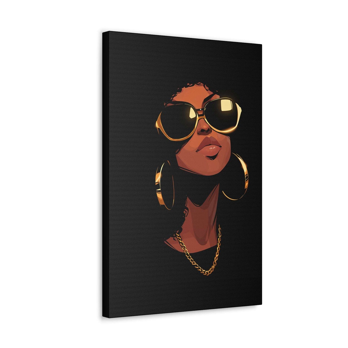 Black Gold Canvas Wrap