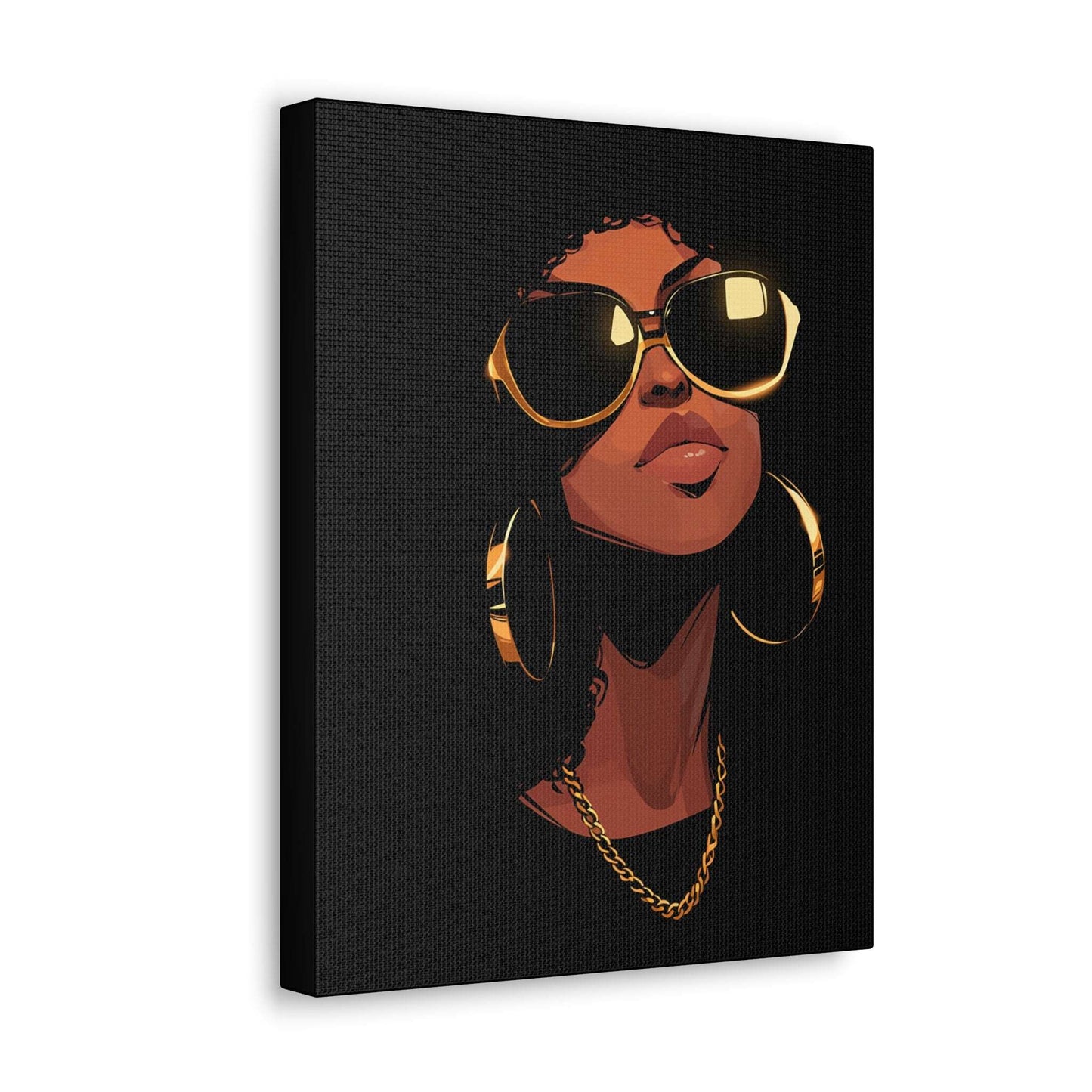 Black Gold Canvas Wrap