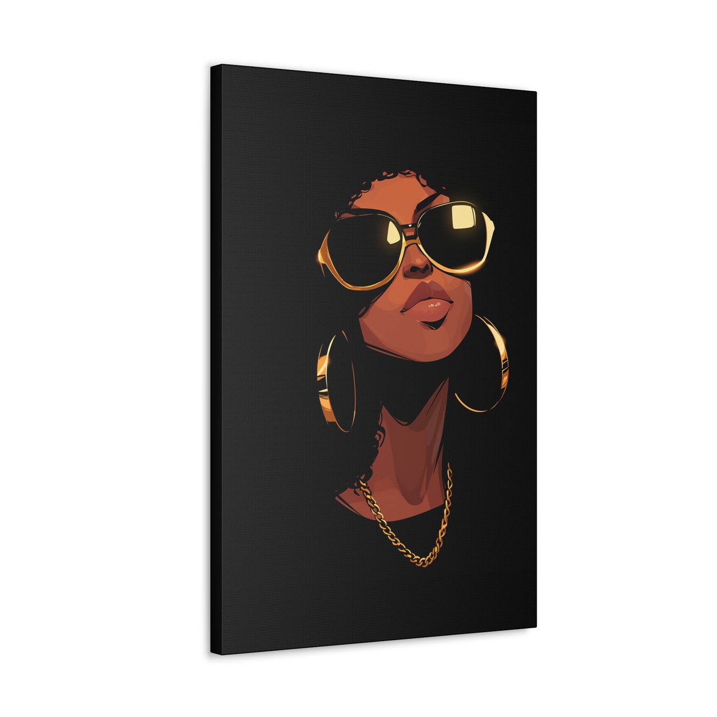 Black Gold Canvas Wrap