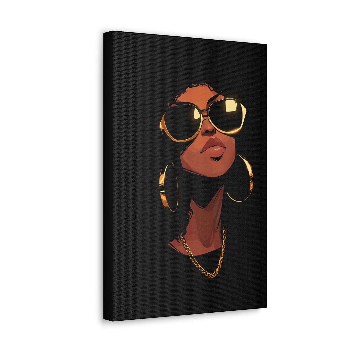 Black Gold Canvas Wrap