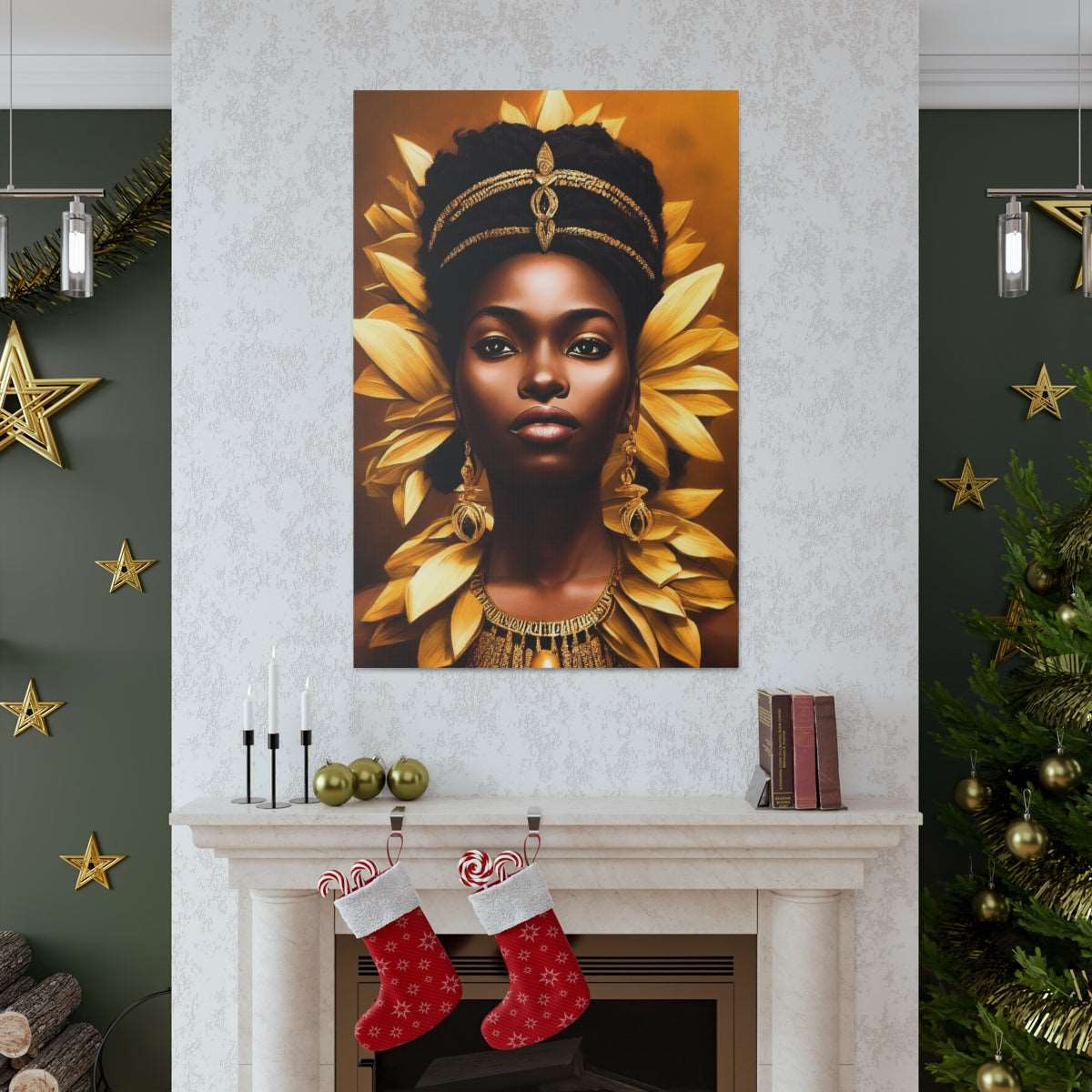 African Goddess Canvas Wraps