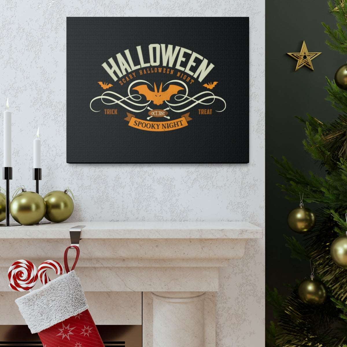 Halloween - Spooky Night Canvas Wraps