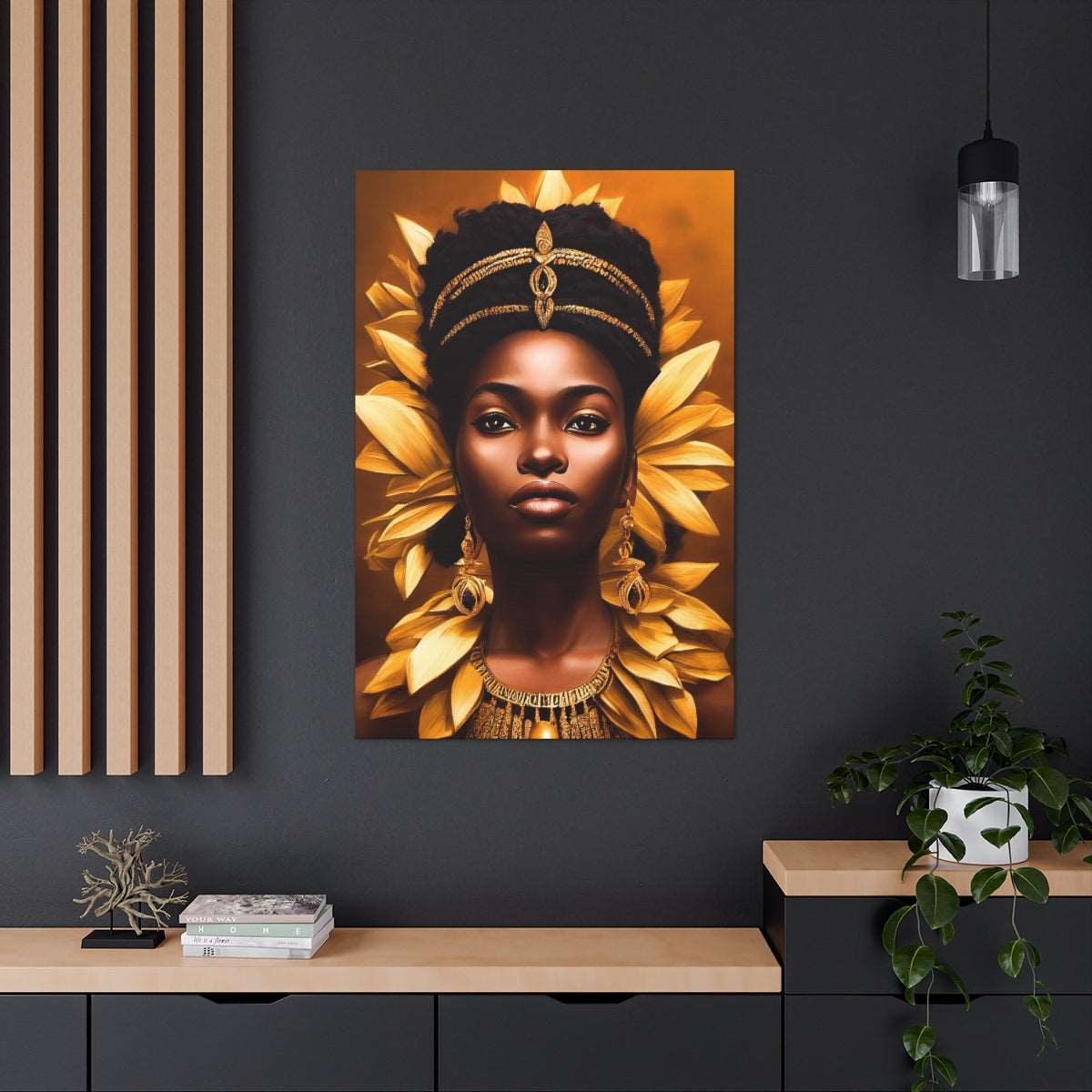 African Goddess Canvas Wraps