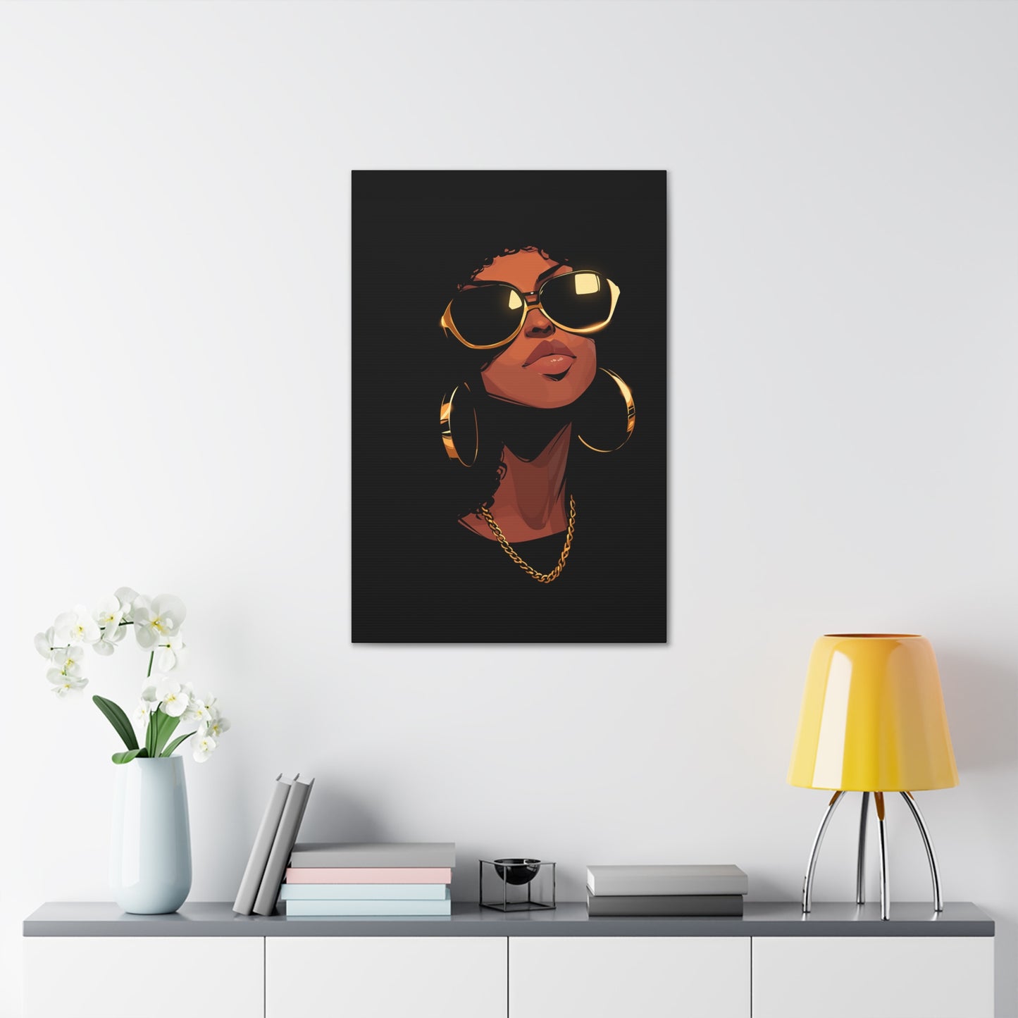 Black Gold Canvas Wrap