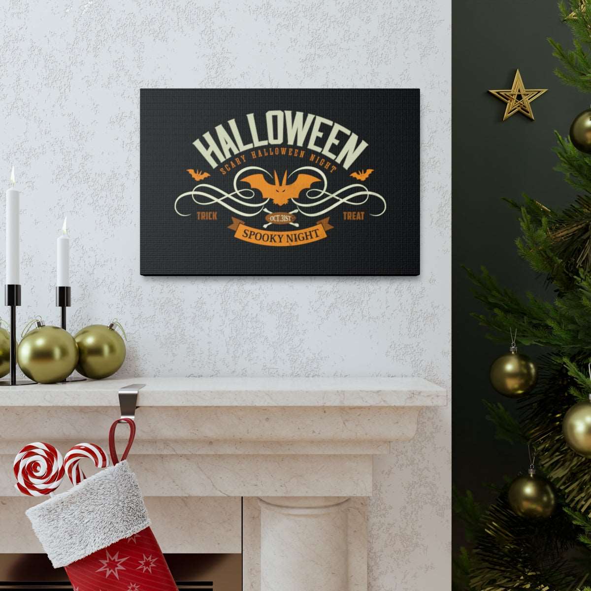 Halloween - Spooky Night Canvas Wraps