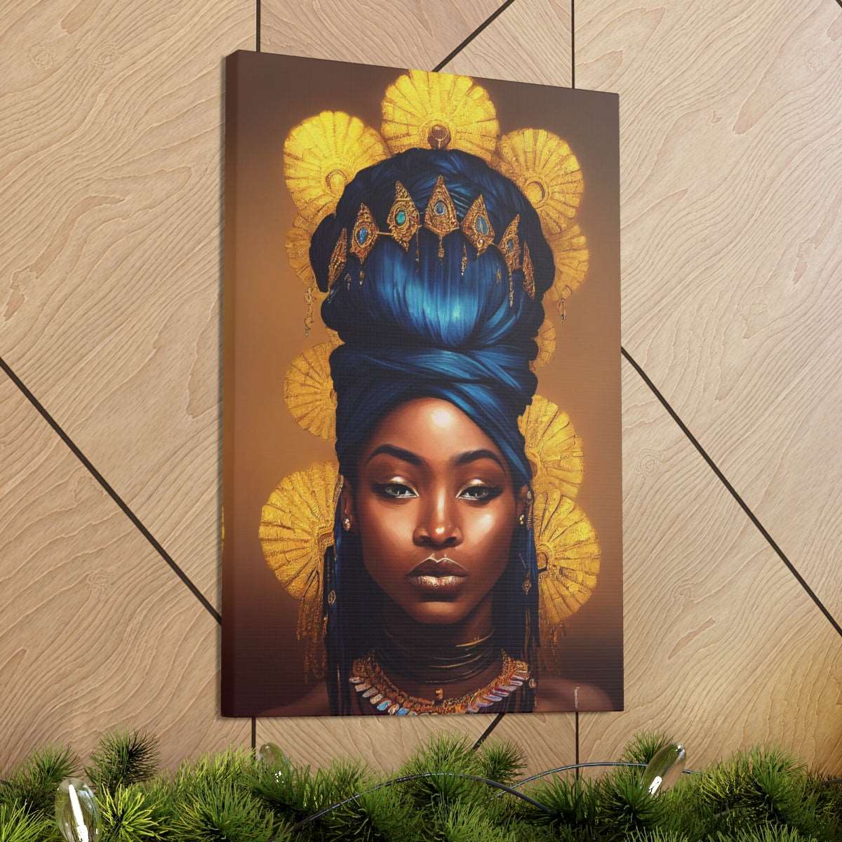 African Goddess Canvas Wraps