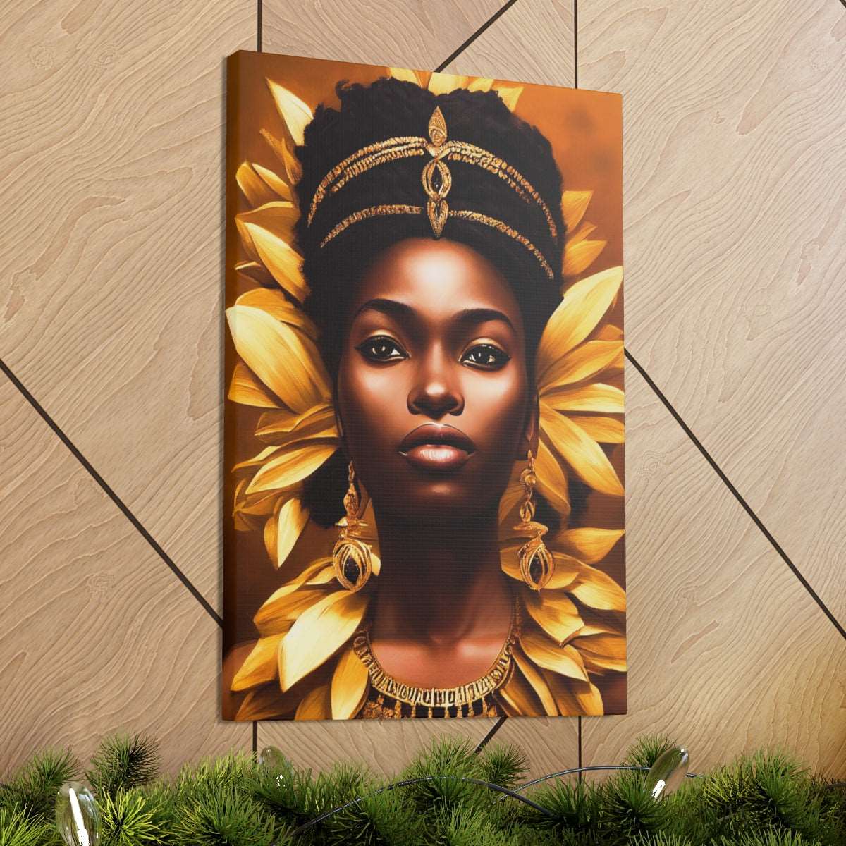 African Goddess Canvas Wraps