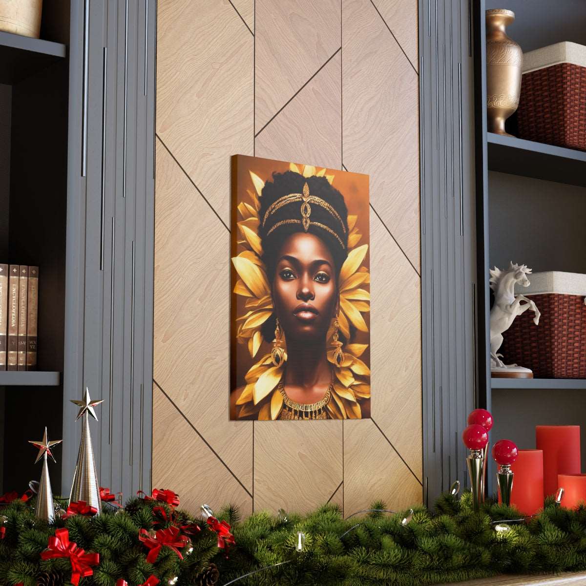 African Goddess Canvas Wraps