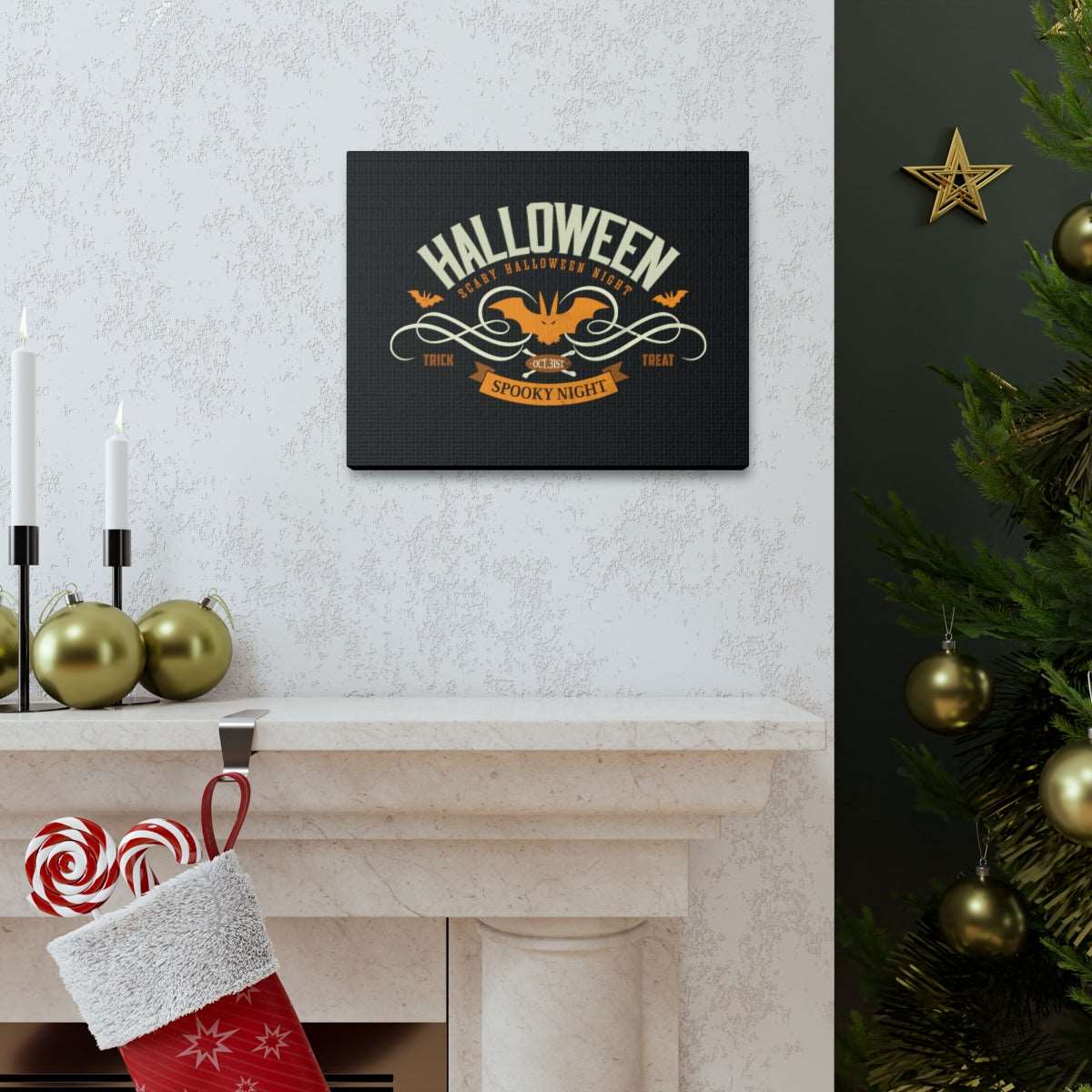 Halloween - Spooky Night Canvas Wraps