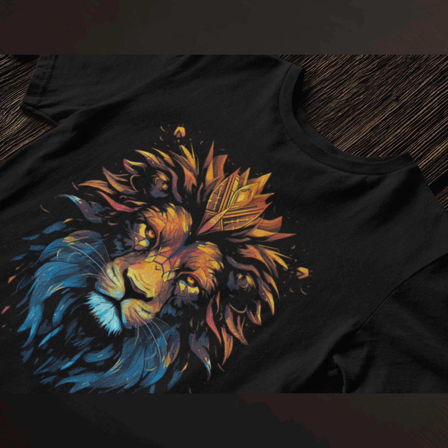 Abstract Lion Art Tee