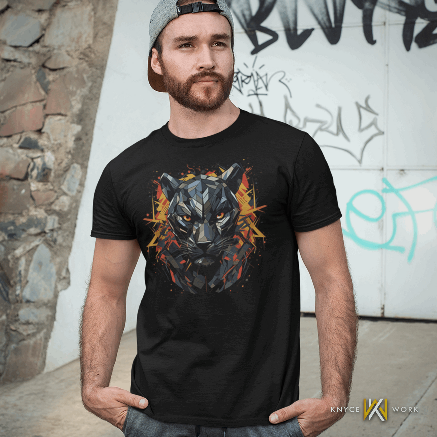 Black Panther Polygon Tee