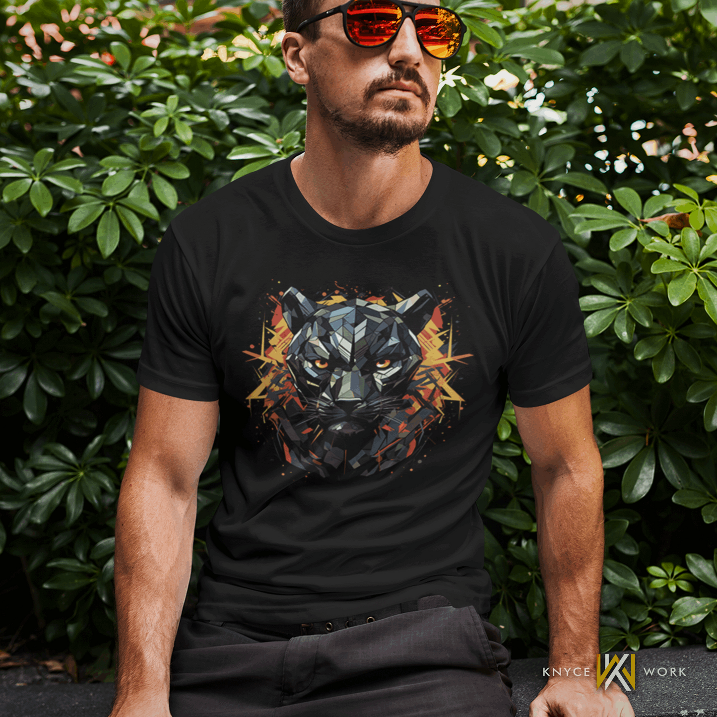 Black Panther Polygon Tee