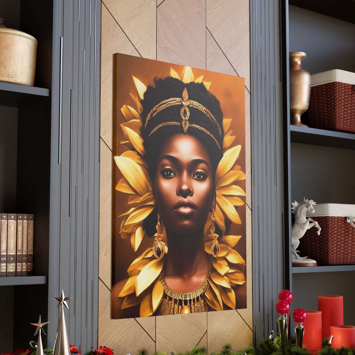 African Goddess Canvas Wraps