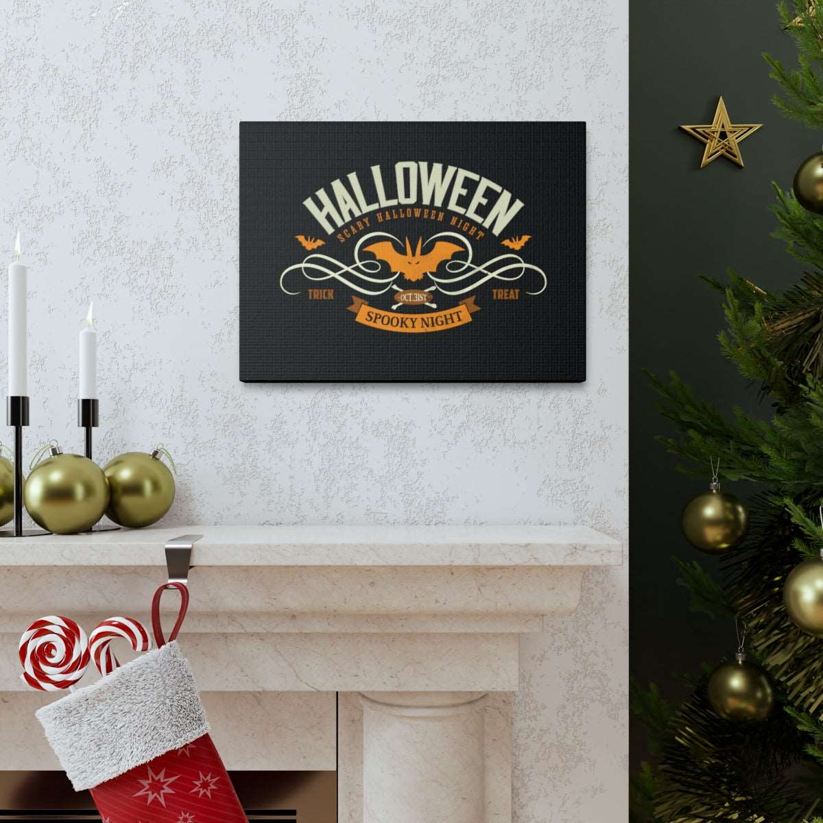 Halloween - Spooky Night Canvas Wraps