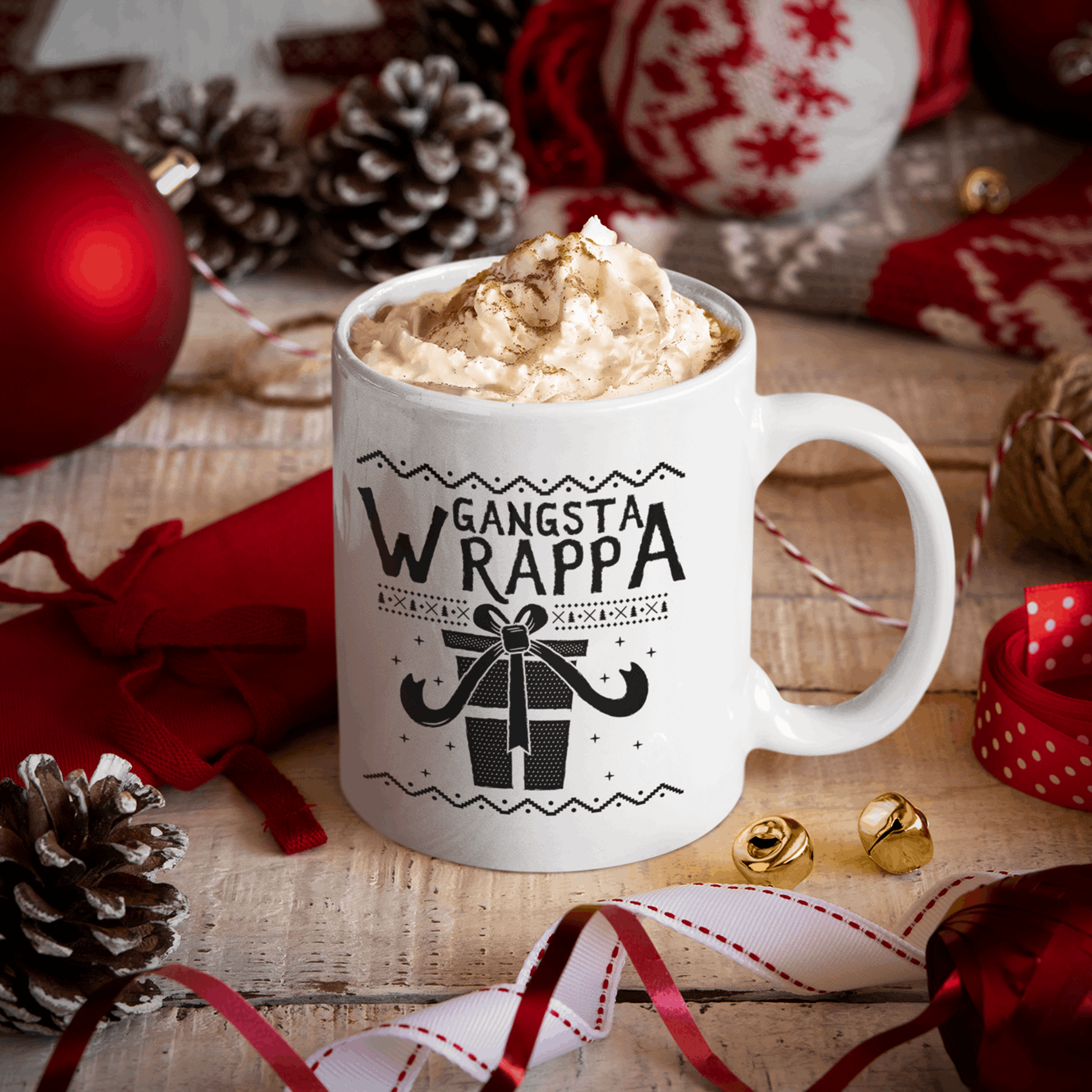 Gangsta Wrappa Jumbo Mug, 20oz