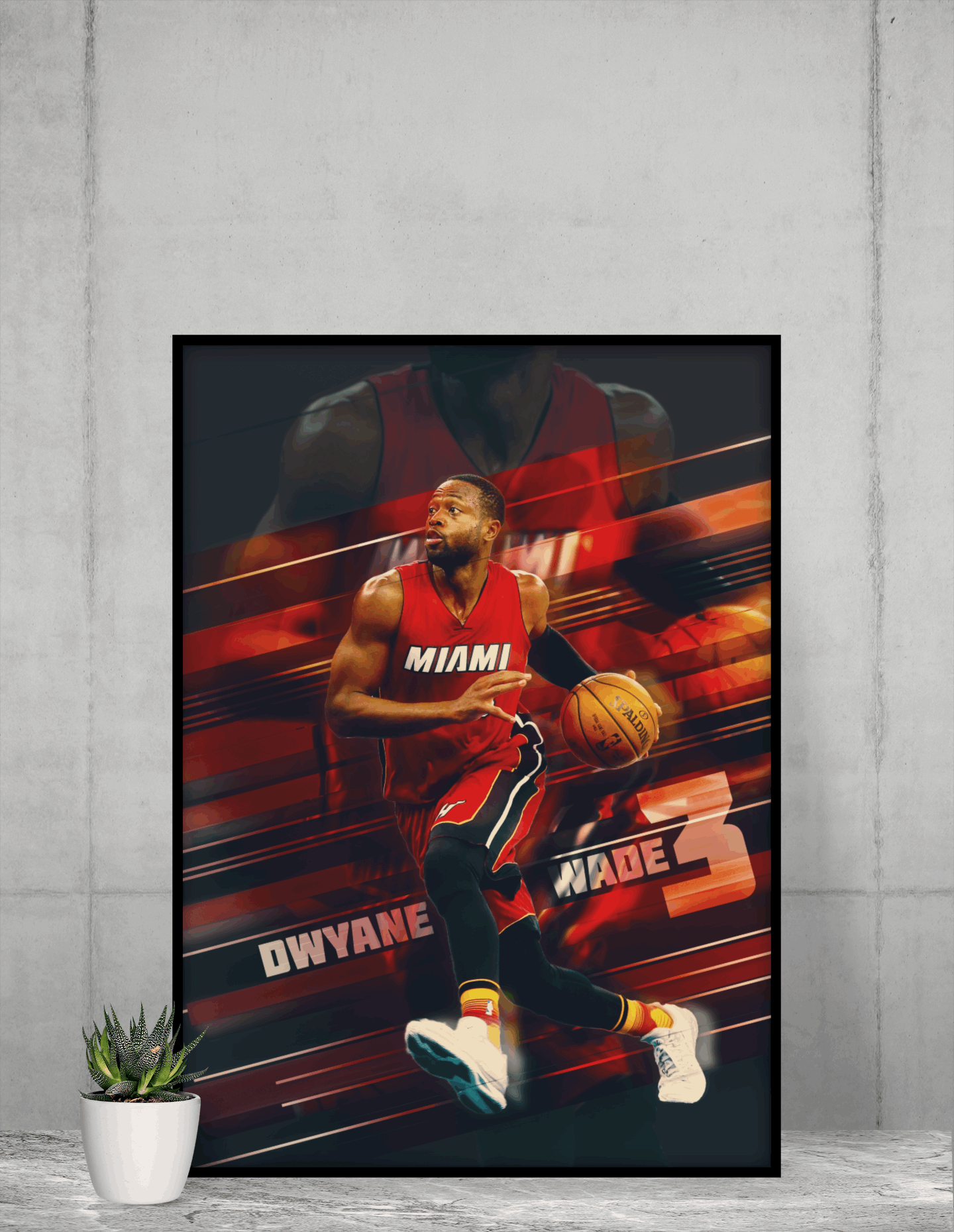 D-Wade Framed Poster