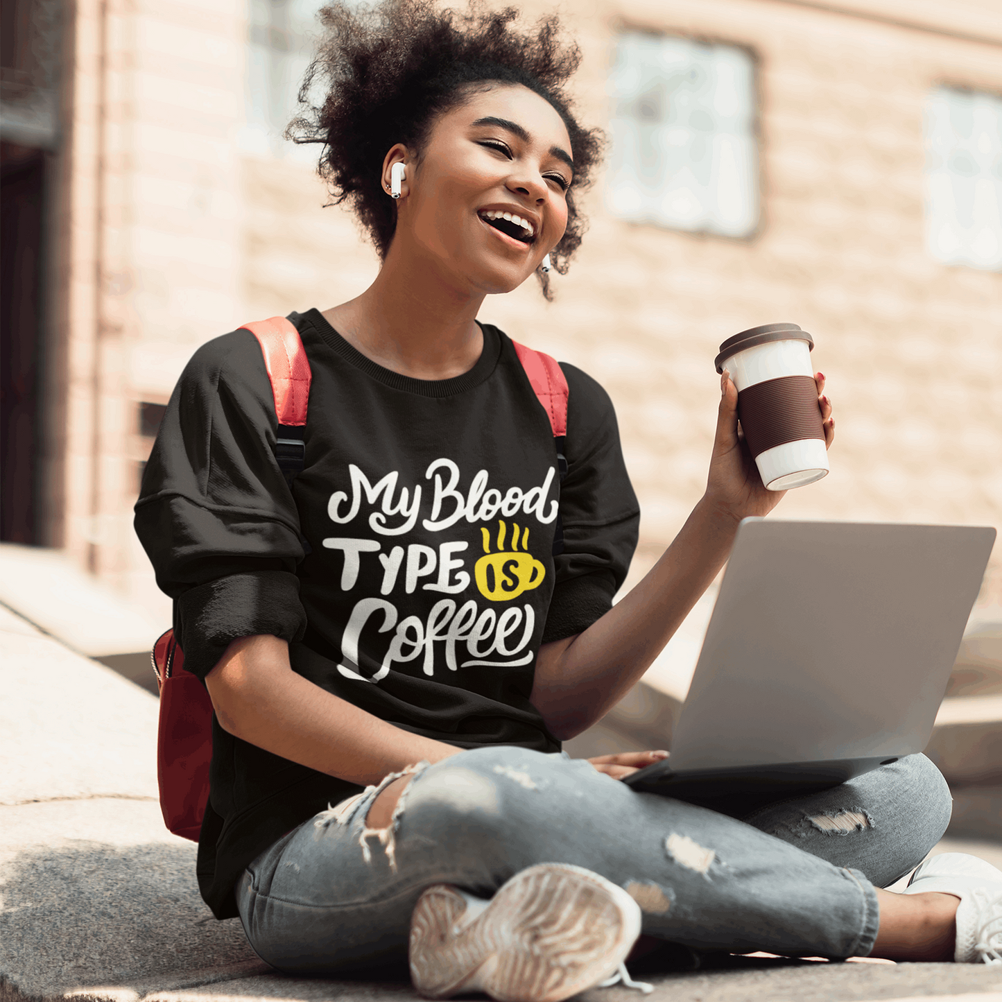 "My Blood Type Is..." Sweatshirt