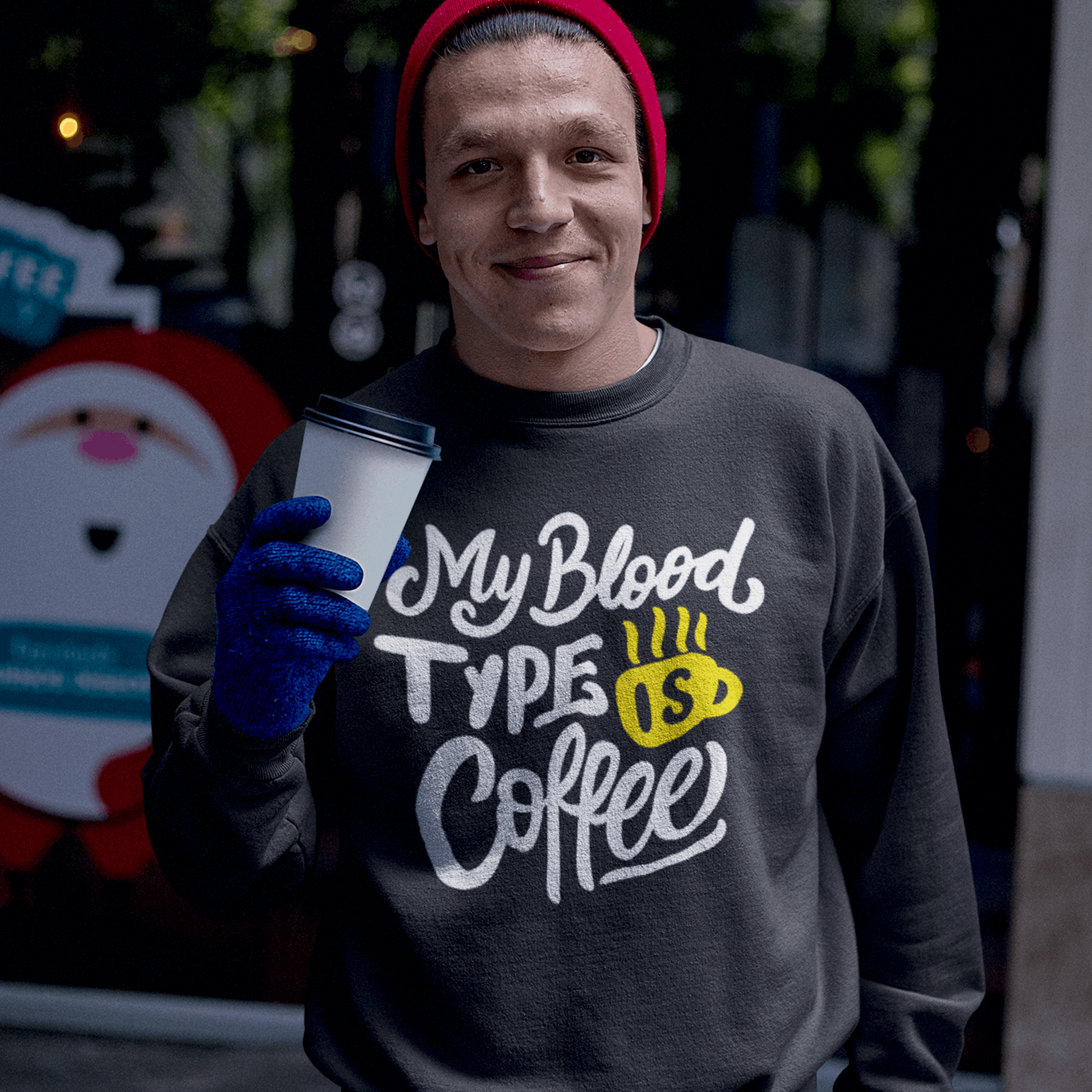 "My Blood Type Is..." Sweatshirt