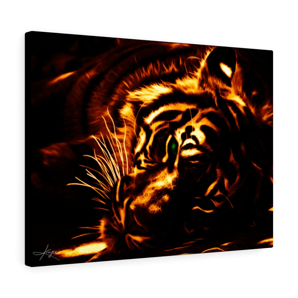 KNYCE Tiger Fractal (Lite) Canvas Wraps - KNYCE Work