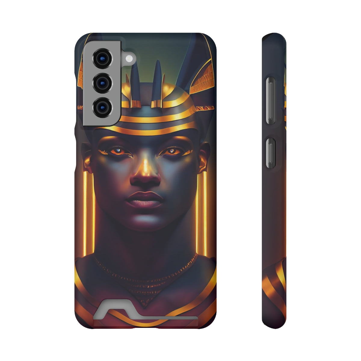 Humanoid Anubis Phone Case (w/ Card Holder)