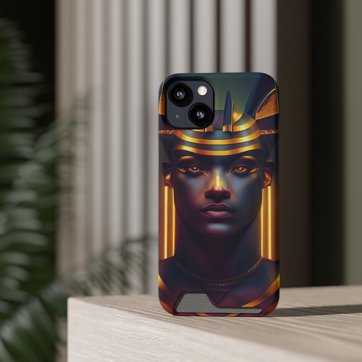 Humanoid Anubis Phone Case (w/ Card Holder)