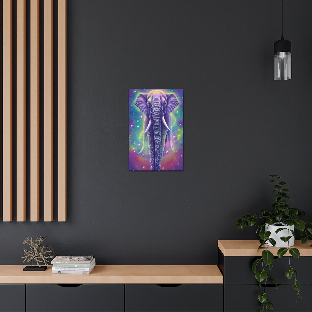 Cosmic Elephant Canvas Wrap