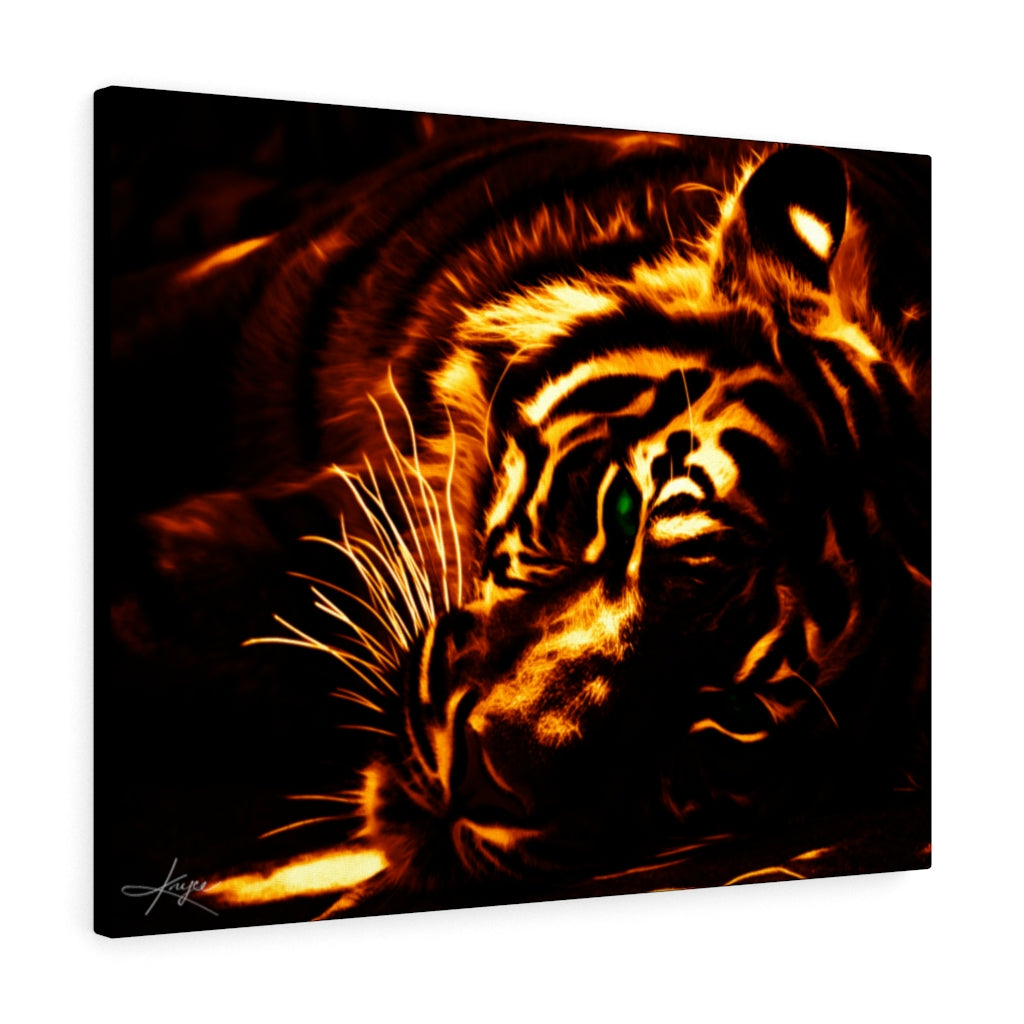 KNYCE Tiger Fractal (Lite) Canvas Wraps - KNYCE Work