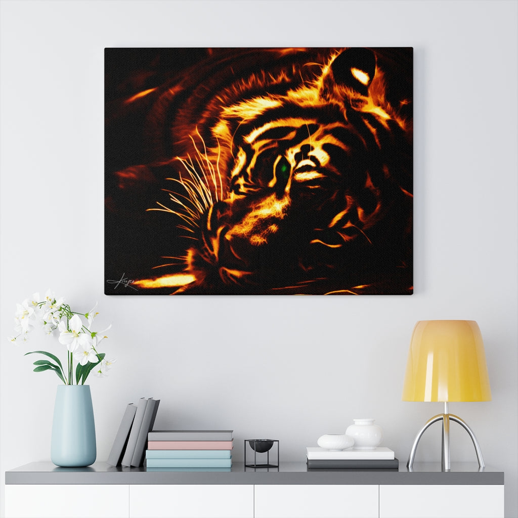 KNYCE Tiger Fractal (Lite) Canvas Wraps - KNYCE Work