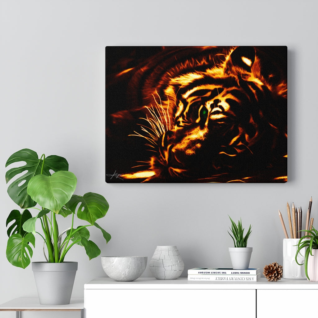 KNYCE Tiger Fractal (Lite) Canvas Wraps - KNYCE Work