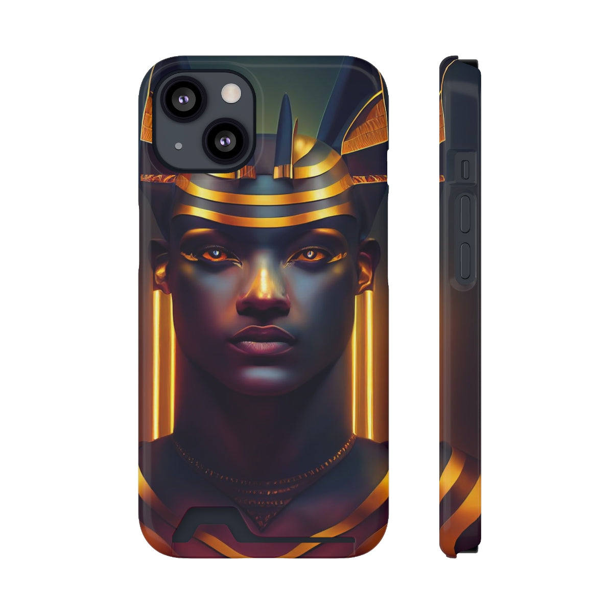 Humanoid Anubis Phone Case (w/ Card Holder)