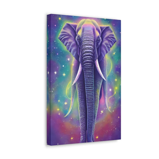 Cosmic Elephant Canvas Wrap