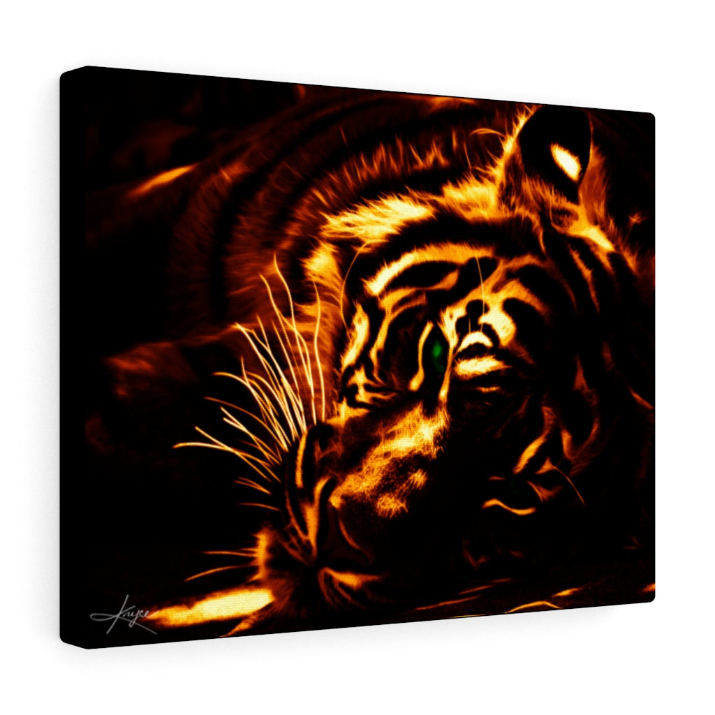 KNYCE Tiger Fractal (Lite) Canvas Wraps - KNYCE Work