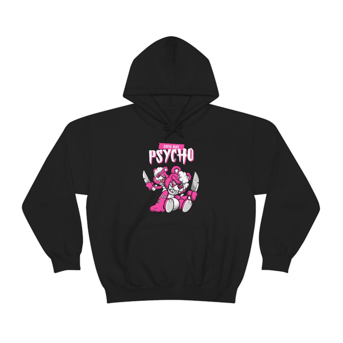 Cute But Psycho Cartoon Hoodie