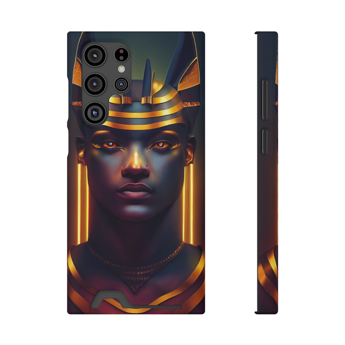 Humanoid Anubis Phone Case (w/ Card Holder)